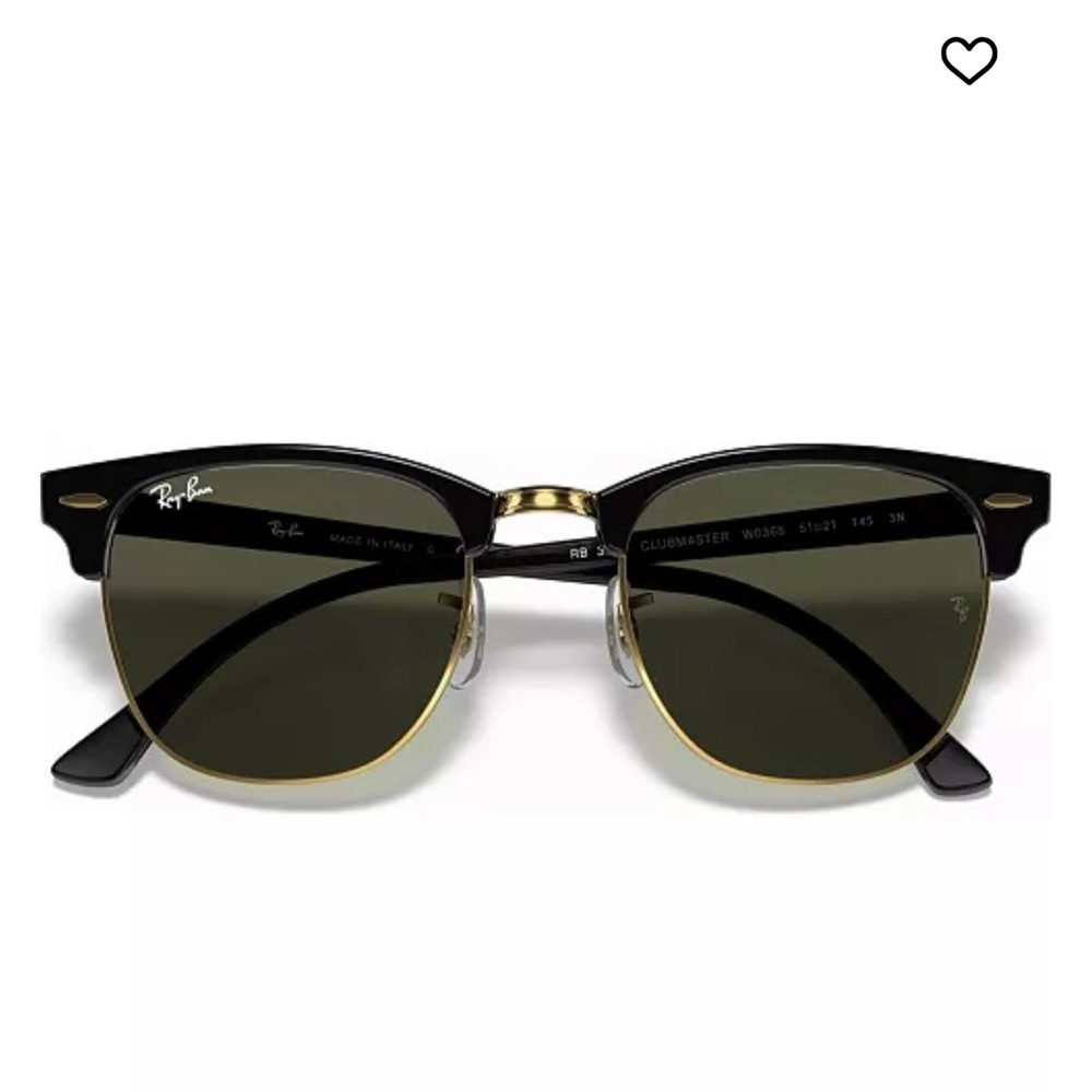 Ray-Ban Clubmaster Black and Gold Sunglasses